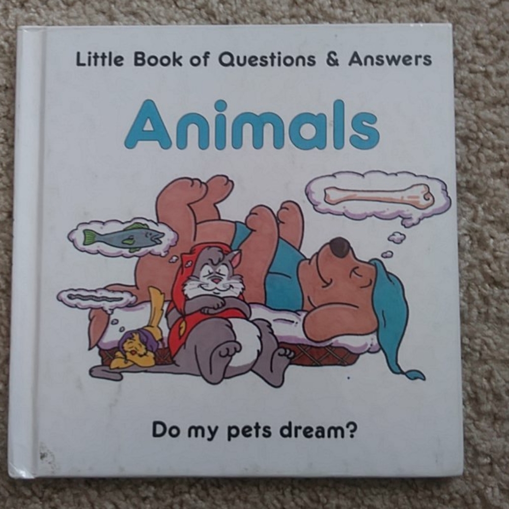 📚 4 for $20 📚 Little Book of Questions & Answers Animals: Do My Pets Dream?